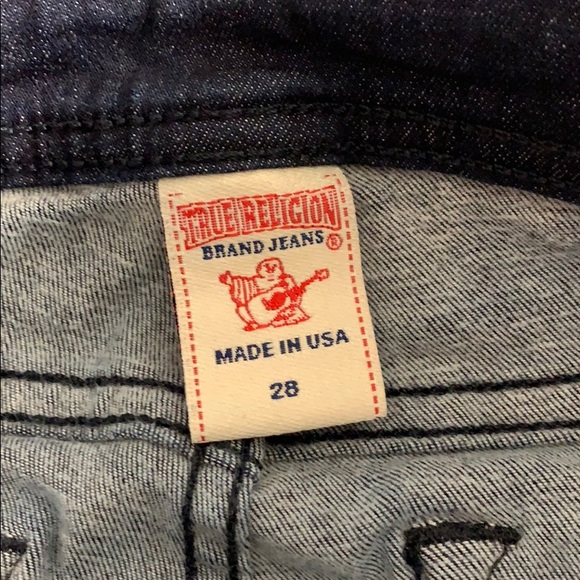 True Religion Wide Leg Dark Wash Jeans 28 - Picture 6 of 9